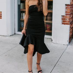 Black jean dress